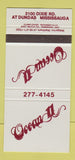 Matchbook Cover - Ocean 11 Mississauga ON 30 Strike