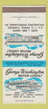 Matchbook Cover - George Washington Motor Lodges King of Prussia PA 30 Strike