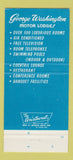 Matchbook Cover - George Washington Motor Lodges King of Prussia PA 30 Strike