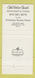 Matchbook Cover - The Velvet Turtle Kansas City MO 30 Strike