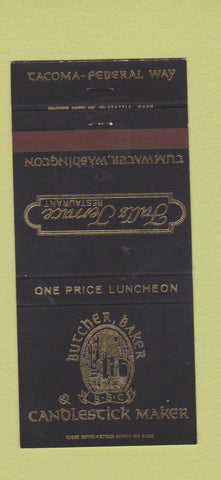 Matchbook Cover - Falls Terrace Tumwater WA Candlestick Maker 30 Strike