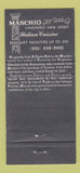 Matchbook Cover - Maschio Lyndhurst NJ Italian Restaurant 30 Strike