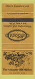 Matchbook Cover - Hillcrest Restaurant Ancaster ON 30 Strike