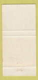 Matchbook Cover - Jai Lai Prime Rib Restaurant Columbus OH ORANGE 30 Strike