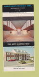 Matchbook Cover - Everly Wheatley Funeral Home Alexandria VA 30 Strike