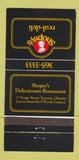 Matchbook Cover - Shopsy's Real Deli Toronto ON 30 Strike