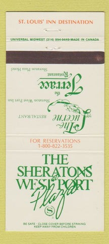 Matchbook Cover - Sheraton West Port Plaza Hotel St Louis MO 30 Strike