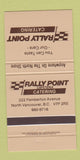 Matchbook Cover - Rally Point Catering North Vancouver BC 30 Strike