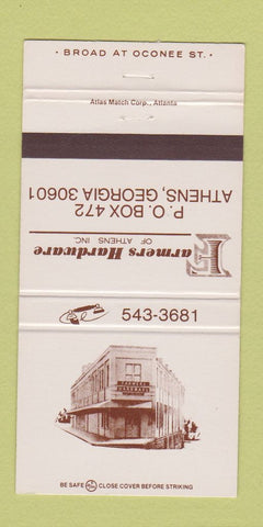 Matchbook Cover - Farmers Hardware Athens GA 30 Strike