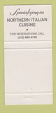 Matchbook Cover - Rossini's New York City restaurant 30 Strike