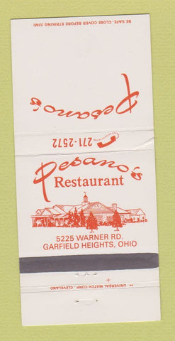 Matchbook Cover - Pesano's Restaurant Garfield Heights OH 30 Strike
