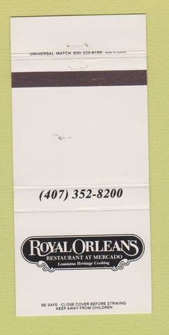 Matchbook Cover - Royal Orleans Restaurant 30 Strike