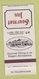 Matchbook Cover - Gourmet Inn Northampton PA 30 Strike