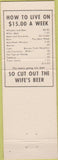 Matchbook Cover - Collins Muffler Shops Loveland Greeley CO yellow