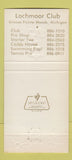 Matchbook Cover - Lochmoor Club Grosse Pointe Woods MI 30 Strike