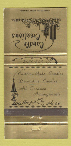 Matchbook Cover - Candle Creation Reading PA 30 Strike