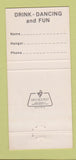 Matchbook Cover - Holding Pattern Bar 30 Strike
