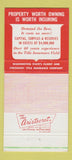 Matchbook Cover - Washington Title Insurance Seattle WA 30 Strike