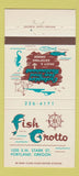 Matchbook Cover - Fish Grotto Portland OR 30 Strike