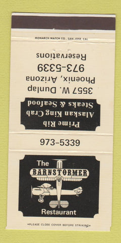 Matchbook Cover - The Barnstormer Restaurant Phoenix AZ 30 Strike