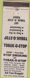 Matchbook Cover - Tobak O Stop stop smoking
