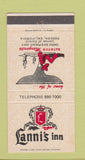 Matchbook Cover - Lanni's Inn Reseda CA 30 Strike