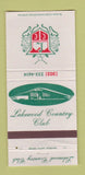 Matchbook Cover - Lakewood Country Club Colorado 30 Strike