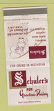 Matchbook Cover - Schuler's Marshall Grand Haven Traverse City MI 30 Strike