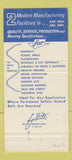 Matchbook Cover - Anderson Guard Rails Flint MI 30 Strike