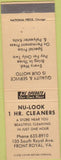 Matchbook Cover - Nu Look 1 Hour Cleaners Front Royal VA tan