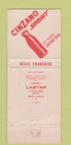 Matchbook Cover - Tour Eiffel Liquor Cinzano France WEAR