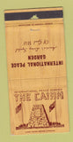 Matchbook Cover - International Peace Garden Cairn POOR STRIKER 30 Strike