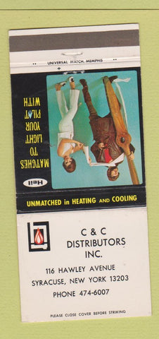 Matchbook Cover - Heil Heating Cooling Syracuse NY 30 Strike