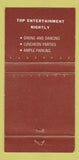 Matchbook Cover - Trojan Horse Seattle WA 30 Strike