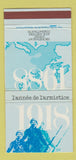 Matchbook Cover - 1918 l'annee de l' armistice France 1988 30 Strike