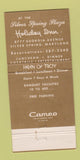 Matchbook Cover - Trojan Horse Restaurant Holiday Inn Silver Spring MD 30 Strike