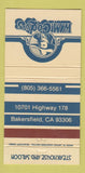 Matchbook Cover - WM Cody's Steak Bakersfield CA 30 Strike