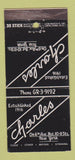 Matchbook Cover - Charles Restaurant New York City 30 Stick