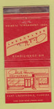 Matchbook Cover - Chick House Restaurant Fort Lauderdale FL WEAR 30 Strike