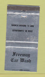 Matchbook Cover - Freeway Car Wash Phoenix AZ WEAR 30 Strike