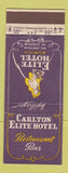 Matchbook Cover - Elite Hotel Zurich