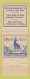 Matchbook Cover - Elite Hotel Zurich