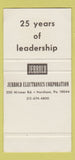 Matchbook Cover - Jerrold Electronics Horsham PA 1973 SAMPLE 30 Strike