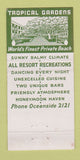 Matchbook Cover - Carlsbad Hotel CA 30 Strike