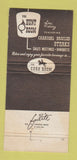 Matchbook Cover - Hampshire House Hotel Denver Colorado 30 Strike