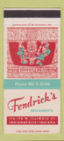 Matchbook Cover - Fendrick's Restaurants Indianapolis IN 30 Strike