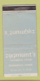 Matchbook Cover - Zygmunt's Restaurant Greenwich CT WEAR 30 Strike