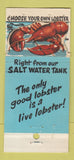 Matchbook Cover - Old Original Bookbinder's Philadelphia PA DISPLAY 30 Strike