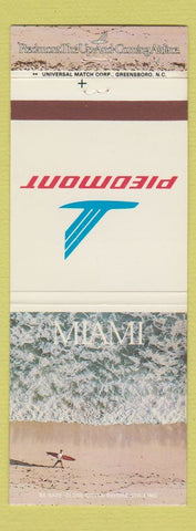 Matchbook Cover - Piedmont Airlines Miami FL