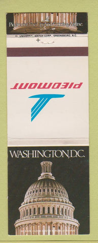 Matchbook Cover - Piedmont Airlines Washington DC